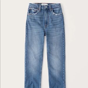 Abercrombie & Fitch Ultra High Rise Ankle Straight Jeans